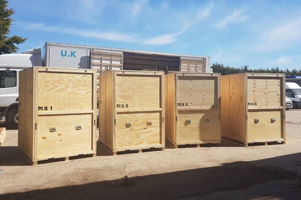 Storage boxes at Chester unit